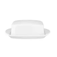 Zdjęcie Piękna nowoczesna porcelanowa maselniczka z pokrywką o wyjątkowym kształcie – Tettau