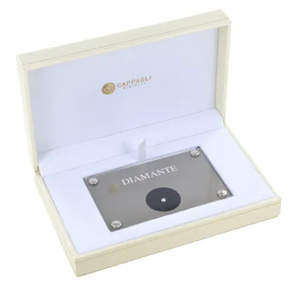 Picture Certified diamond in a blister - 0.10 carat