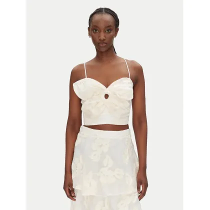 Zdjęcie ACCESS FASHION Top 53-2120-558 Écru Slim Fit