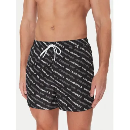 Zdjęcie KARL LAGERFELD Szorty kąpielowe A2M46063 Czarny Regular Fit