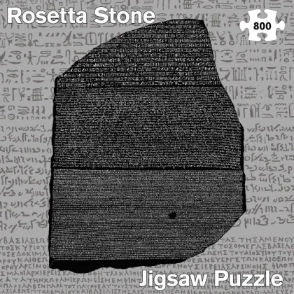 Zdjęcie Puzzle dla dorosłych British Museum: Kamień z Rosetty (800 elementów) - Flame Tree Publishing