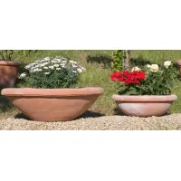 Picture A clay flowerpot bowl made in the Italian style - Fornace Masini