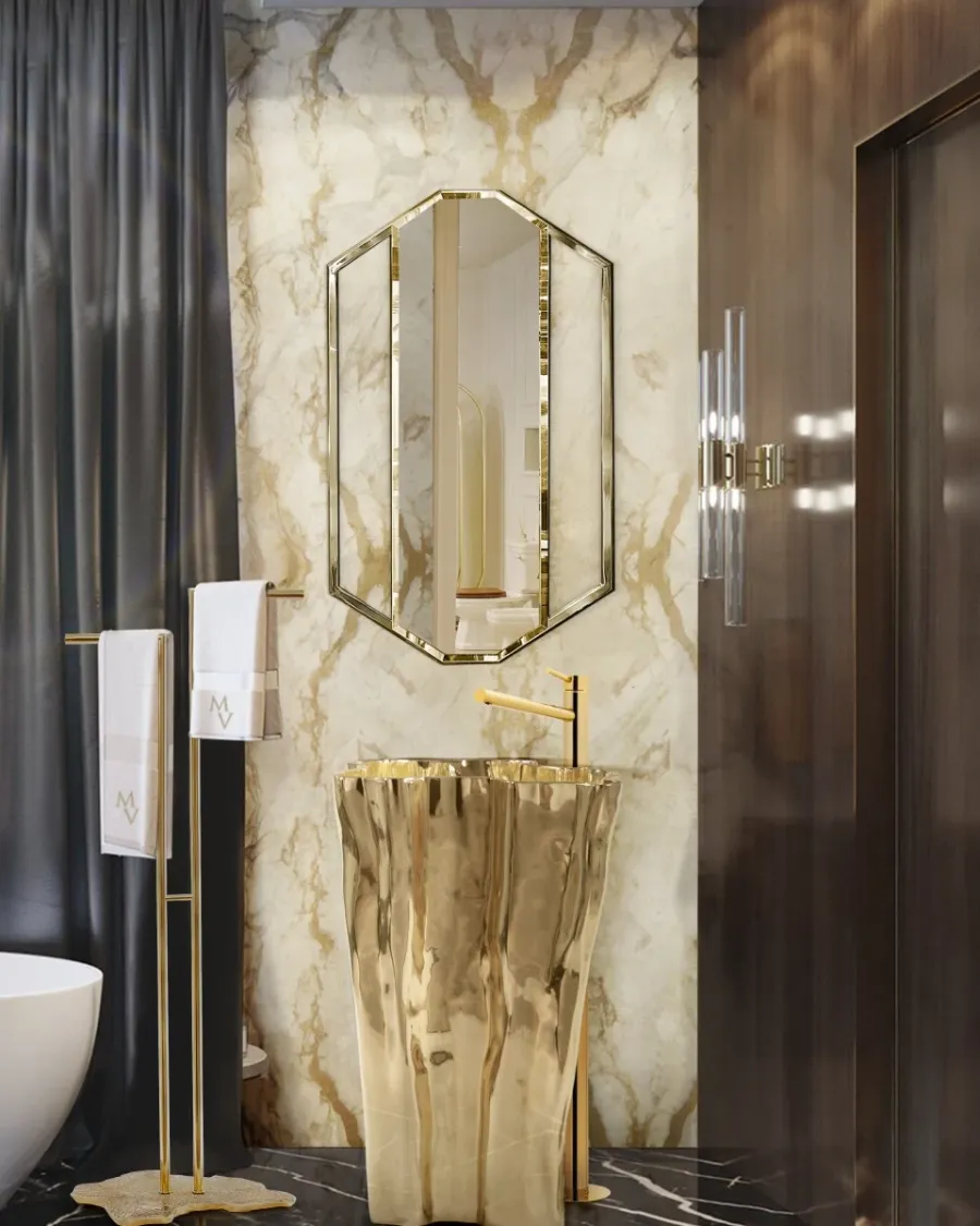 obrazek 11 Piękne designerskie lustro nawiązujące do szafiru