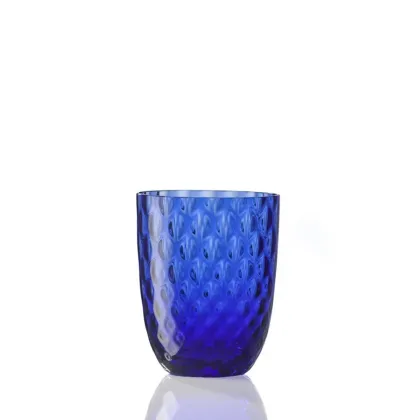 Zdjęcie Luksusowa niebieska szklanka do wody Murano