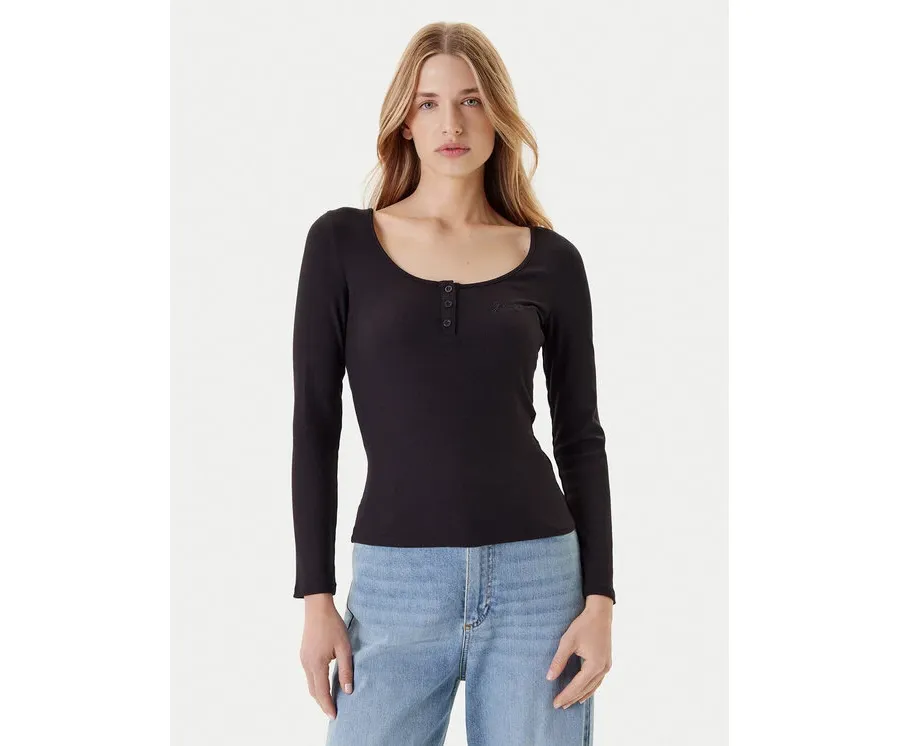 obrazek 1 Guess Bluzka O5YI00 KCQ72 Czarny Regular Fit