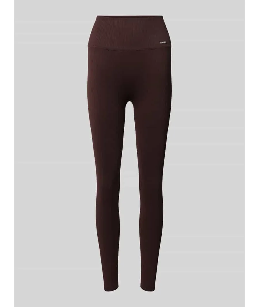 obrazek 1 Legginsy sportowe z elastycznym pasem i detalem z logo