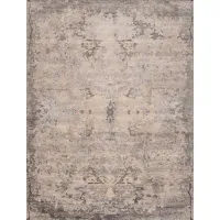 Picture Gray and beige hand-woven carpet from Nepal - Jordan