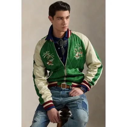 Zdjęcie Polo Ralph Lauren kurtka męska kolor zielony przejściowa 710955795