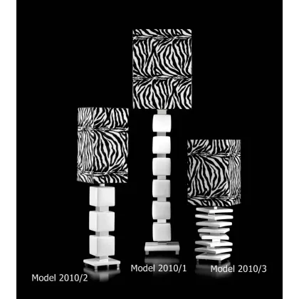 Picture A stunning ceramic lamp with a zebra motif