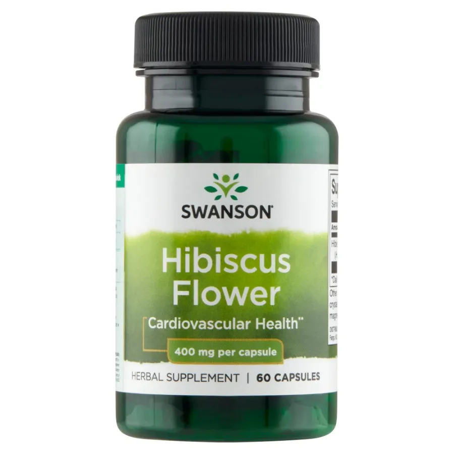 obrazek 1 Swanson Full Spectrum Hibiscus Flower 400 mg Kapsułki