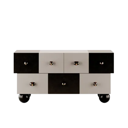 Picture Beautiful, stylish two-color chest of drawers