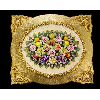 Picture A prestigious porcelain painting for the dining room