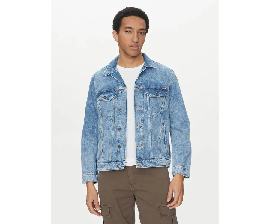 obrazek 1 Mustang Kurtka jeansowa Dallas 1016352 Niebieski Regular Fit
