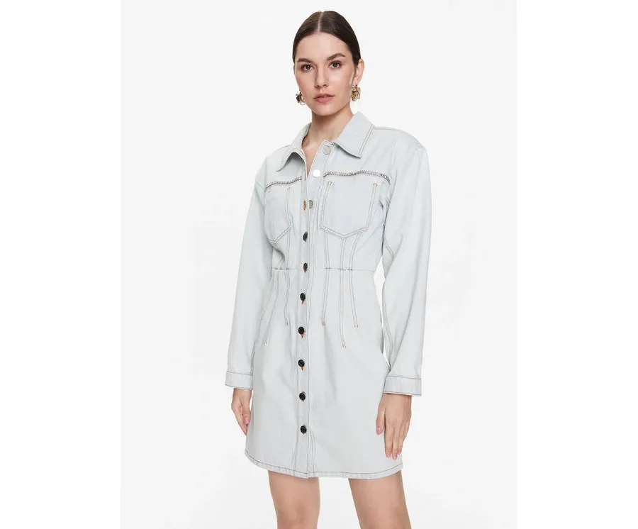 obrazek 1 Gestuz Sukienka jeansowa Calia 10906914 Niebieski Regular Fit