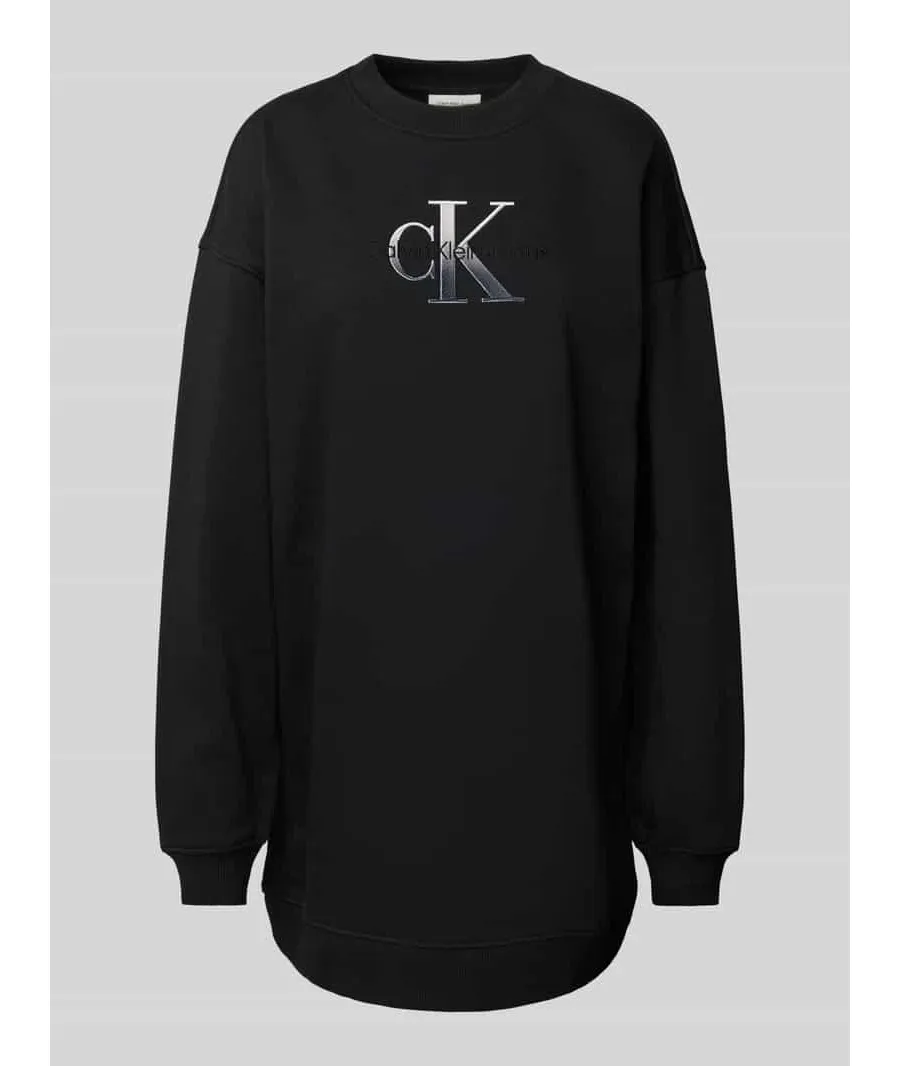 obrazek 1 Calvin Klein Jeans Sukienka dzianinowa J20J224834 Czarny Relaxed Fit