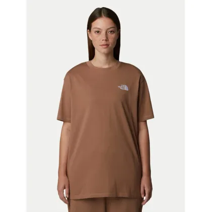 Zdjęcie The North Face T-Shirt Simple Dome NF0A87NQ Brązowy Oversize