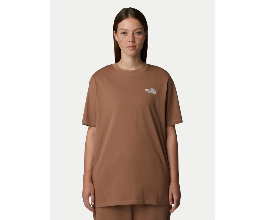 obrazek 1 The North Face T-Shirt Simple Dome NF0A87NQ Brązowy Oversize
