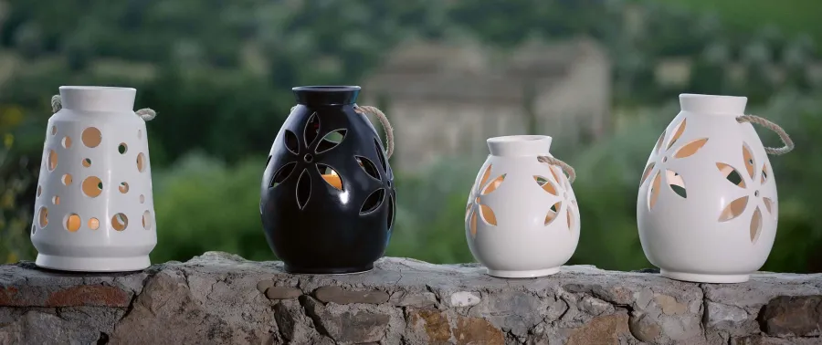 obrazek 6 Luksusowy ceramiczny lampion - Virginia Casa