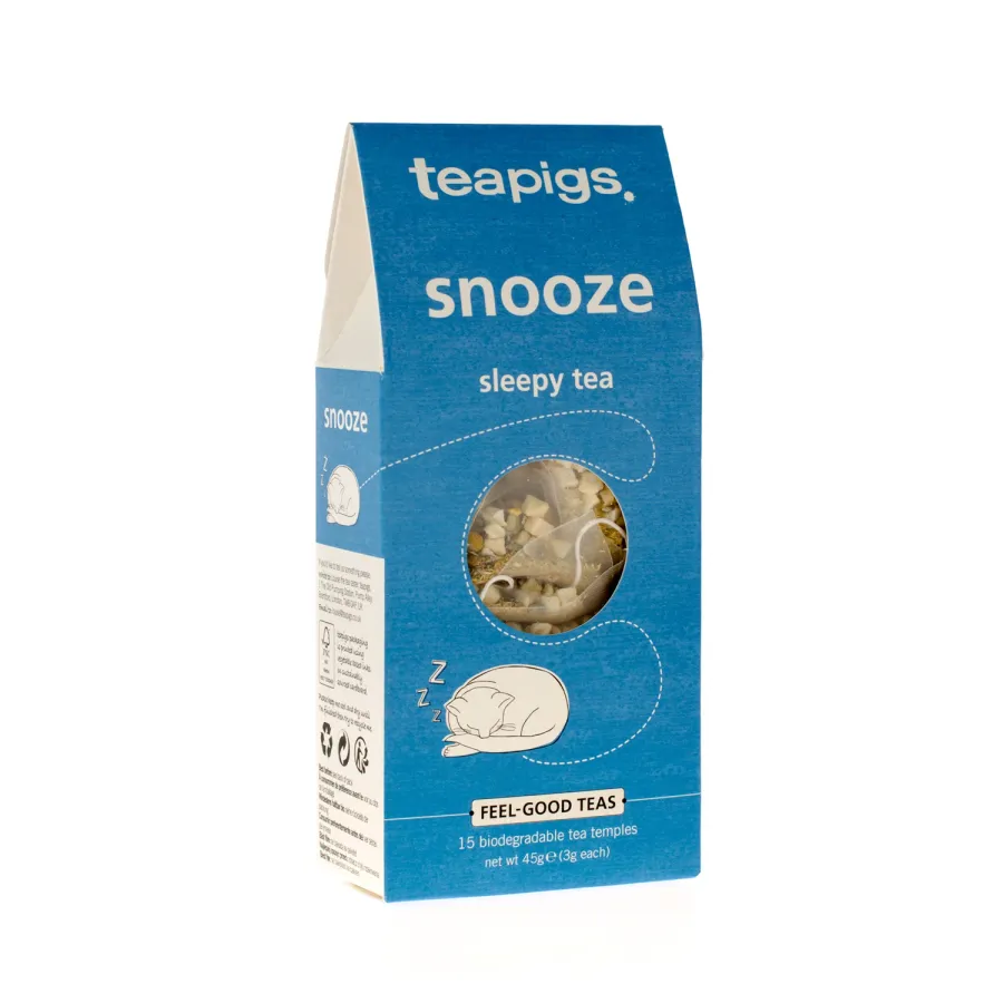 obrazek 1 teapigs Snooze - Sleepy Tea 15 piramidek TEAPIGS