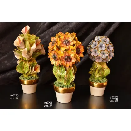 Picture Ceramic flower pots as a stylish home decoration
