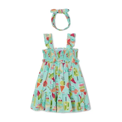 Zdjęcie Mayoral Sukienka letnia 3939 Zielony Regular Fit