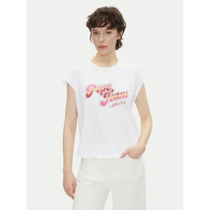 Zdjęcie Pepe Jeans T-Shirt Rosalie PL506033 Biały Regular Fit