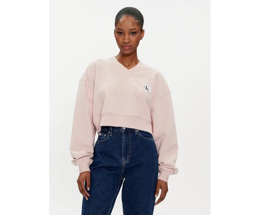 obrazek 1 Calvin Klein Jeans Bluza J20J223359 Różowy Relaxed Fit