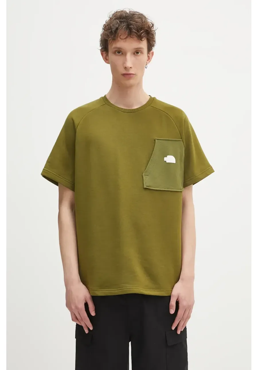 obrazek 1 The North Face t-shirt Terry Relaxed męski kolor zielony z aplikacją NF0A8C28PIB1