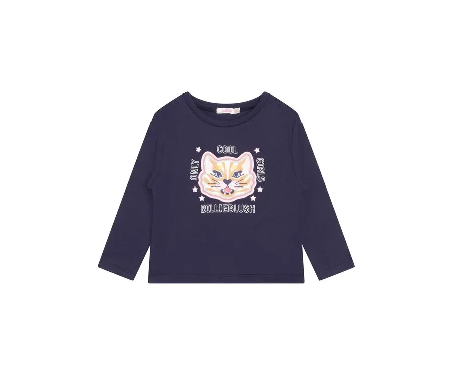obrazek 1 Billieblush Longsleeve U15A39 Granatowy Regular Fit