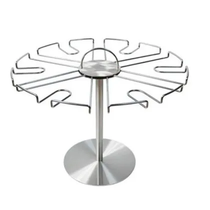 Zdjęcie Stalowy stojak do przechowywania kieliszków do wina lub szampana