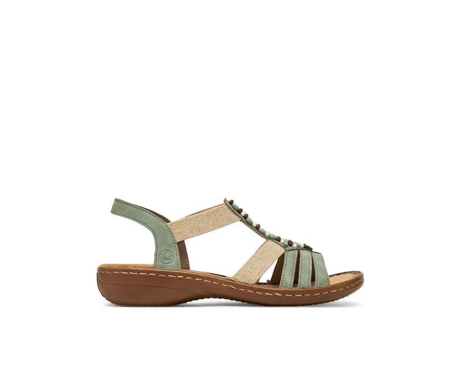 obrazek 1 Rieker Sandały 60851-52 Zielony