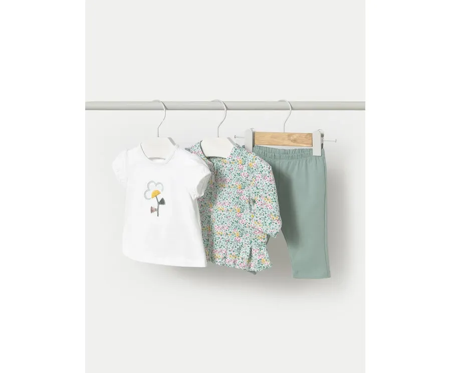 obrazek 1 Mayoral Komplet dziecięcy 1854 Zielony Regular Fit