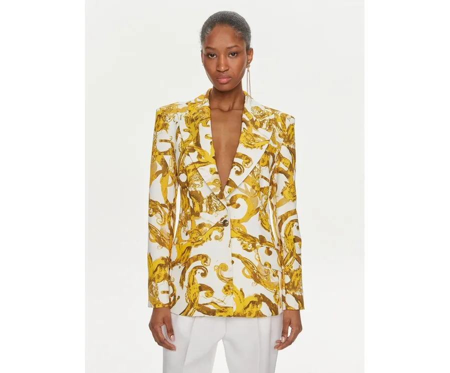 obrazek 1 Versace Jeans Couture Marynarka 76HAQ702 Biały Slim Fit