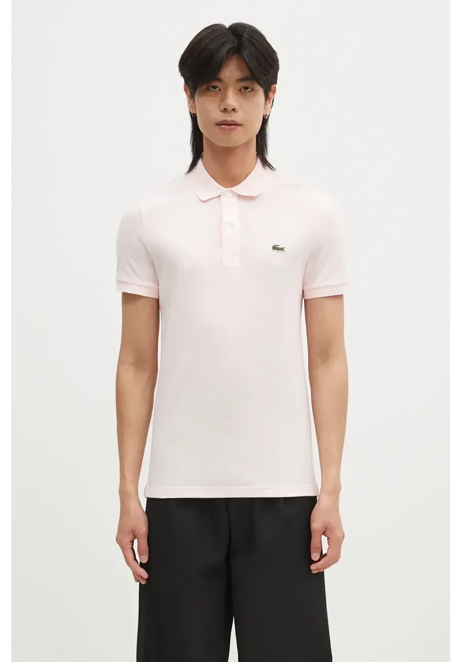 obrazek 1 Lacoste polo bawełniane kolor różowy