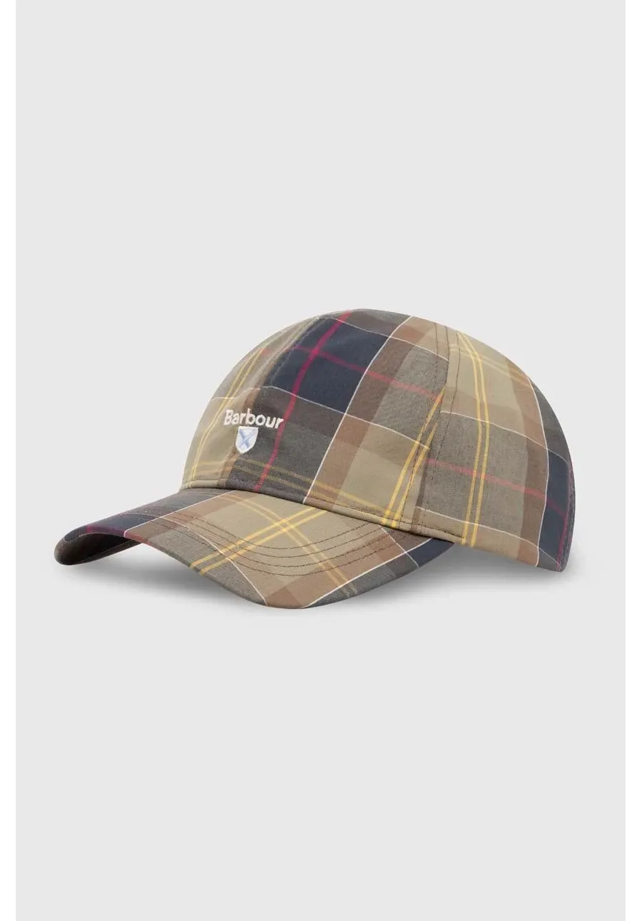 obrazek 1 Barbour czapka z daszkiem bawełniana Tartan Sports Cap kolor zielony wzorzysta MHA0617