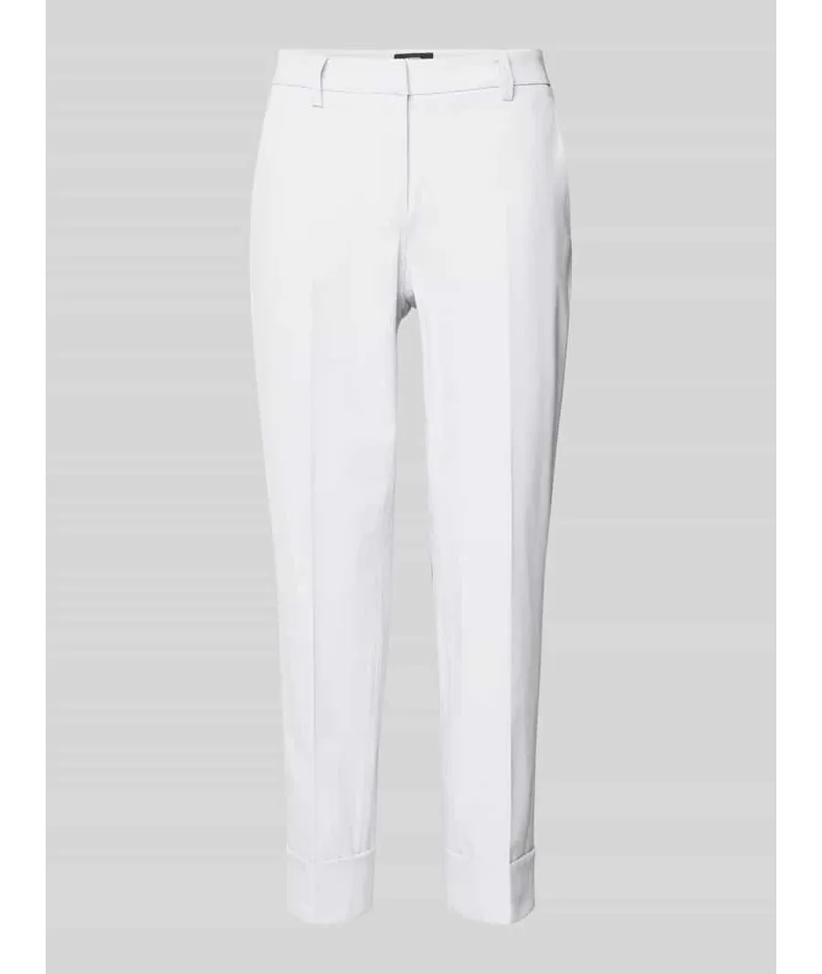 obrazek 1 Spodnie materiałowe o kroju regular fit w kant model ‘KRYSTAL’