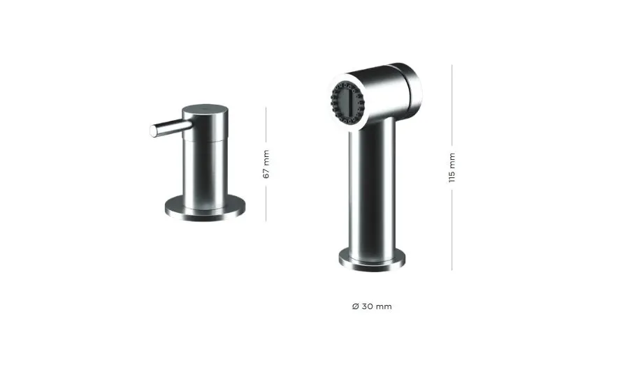 obrazek 2 Ekskluzywna bateria z prysznicem bocznym w 5 wariantach