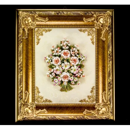 Zdjęcie Niepowtarzalny porcelanowy obraz do eleganckich wnętrz