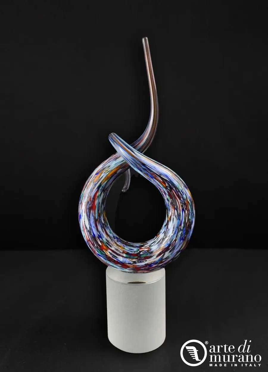 obrazek 1 Abstrakcyjny węzeł rzeźba ze szkła Murano rozmiar S