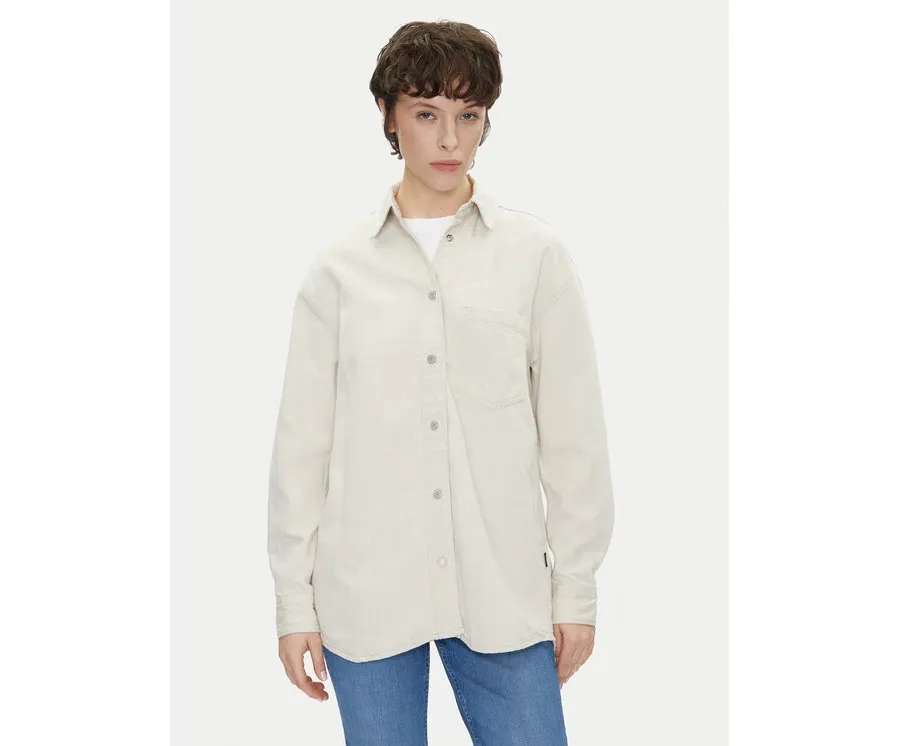 obrazek 1 Pepe Jeans Koszula jeansowa PL304963 Écru Oversize