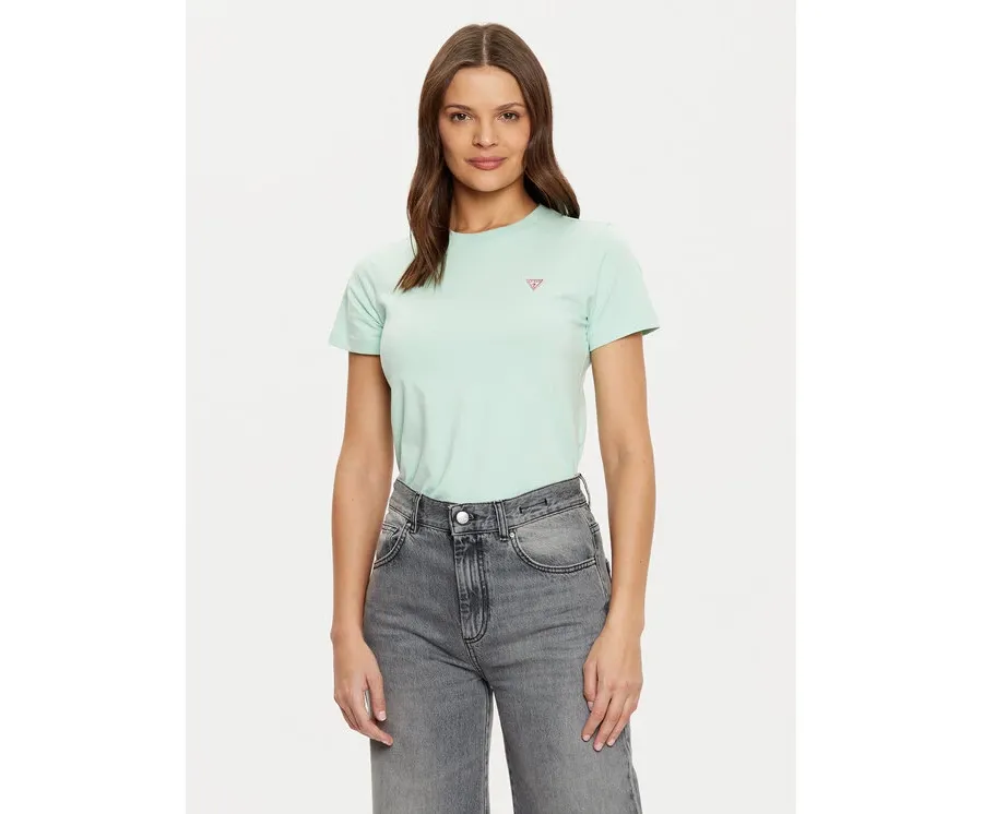 obrazek 1 Guess Jeans T-Shirt W4YI10 J1314 Zielony Regular Fit