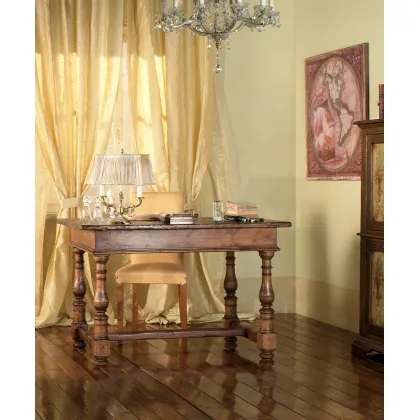 Zdjęcie Luksusowe włoskie toczone biurko ze starej jodły