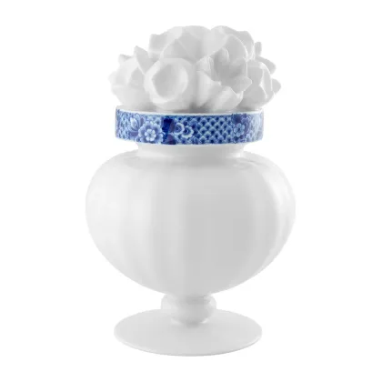 Zdjęcie Porcelanowy wazon z kolekcji Blue Ming z ozdobnym motywem roślinnym - Vista Alegre