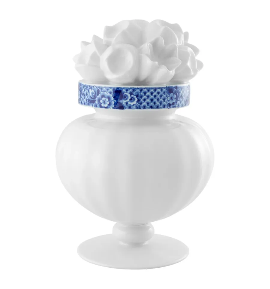 obrazek 1 Porcelanowy wazon z kolekcji Blue Ming z ozdobnym motywem roślinnym - Vista Alegre