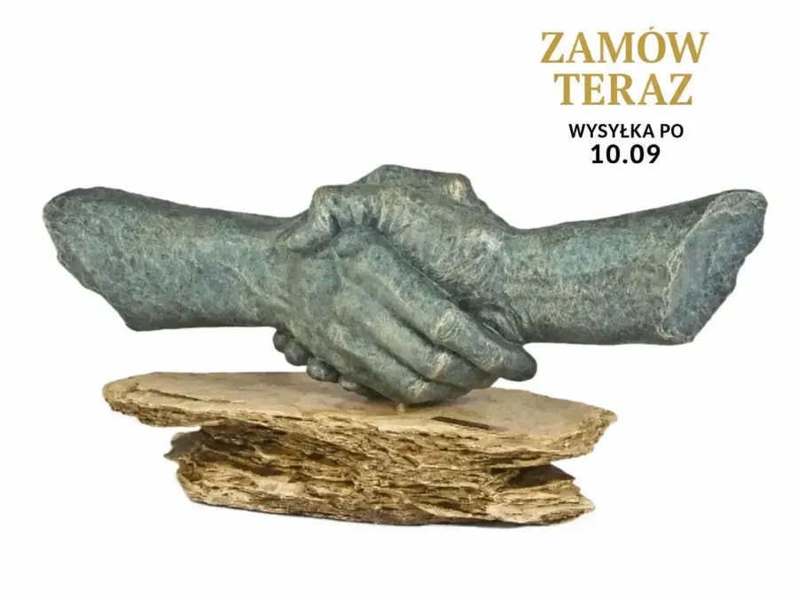 obrazek 1 Uścisk dłoni - rzeźba na prezent dla szefa!