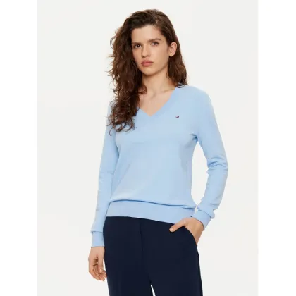 Zdjęcie Tommy Hilfiger Sweter WW0WW40098 Błękitny Regular Fit