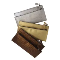 Zdjęcie Kosmetyczka z podwójną kieszenią zapinaną na zamek z logo firmowym