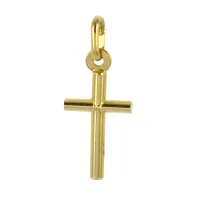 Zdjęcie Włoska zawieszka w kształcie krzyża z żółtego złota