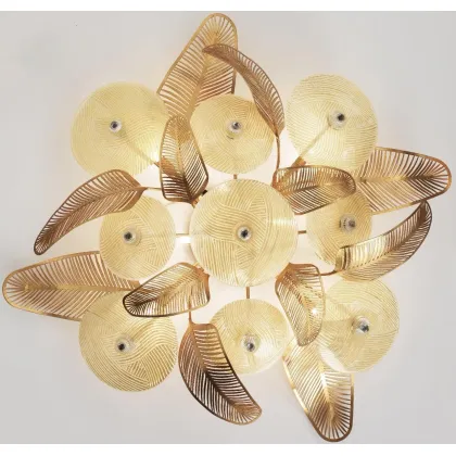 Zdjęcie Stylowy kinkiet w kształcie liści paproci - Euro Lamp Art