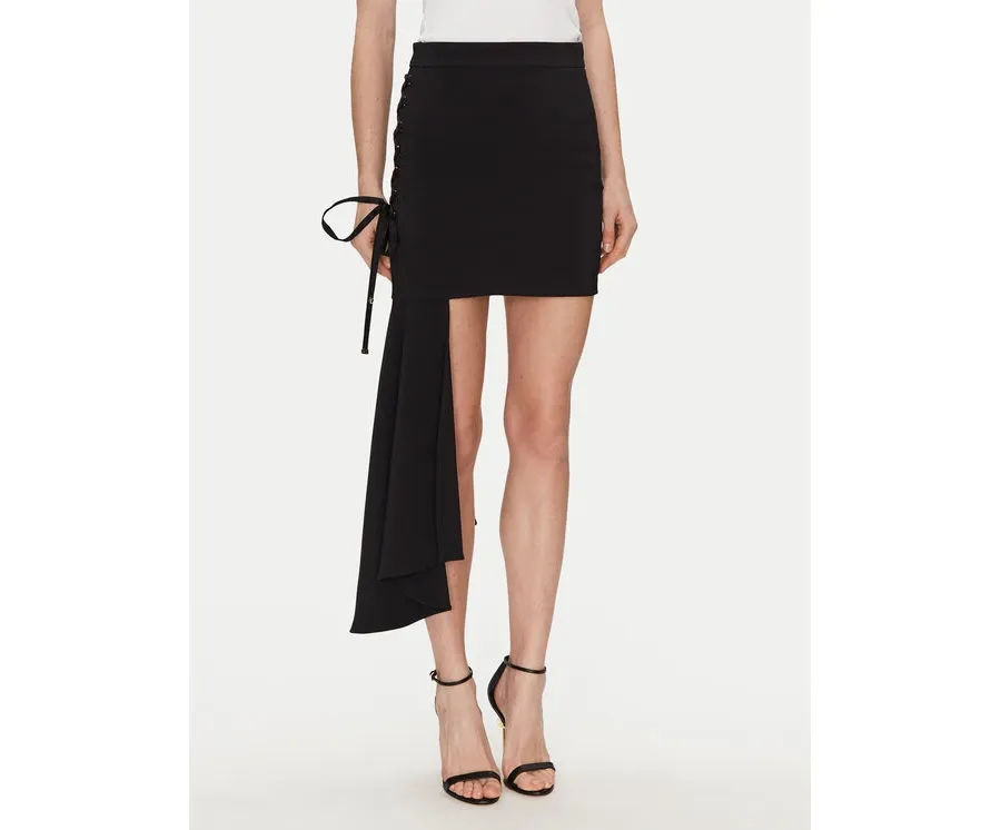 obrazek 1 Elisabetta Franchi Spódnica mini GO-071-51E2-V340 Czarny Regular Fit